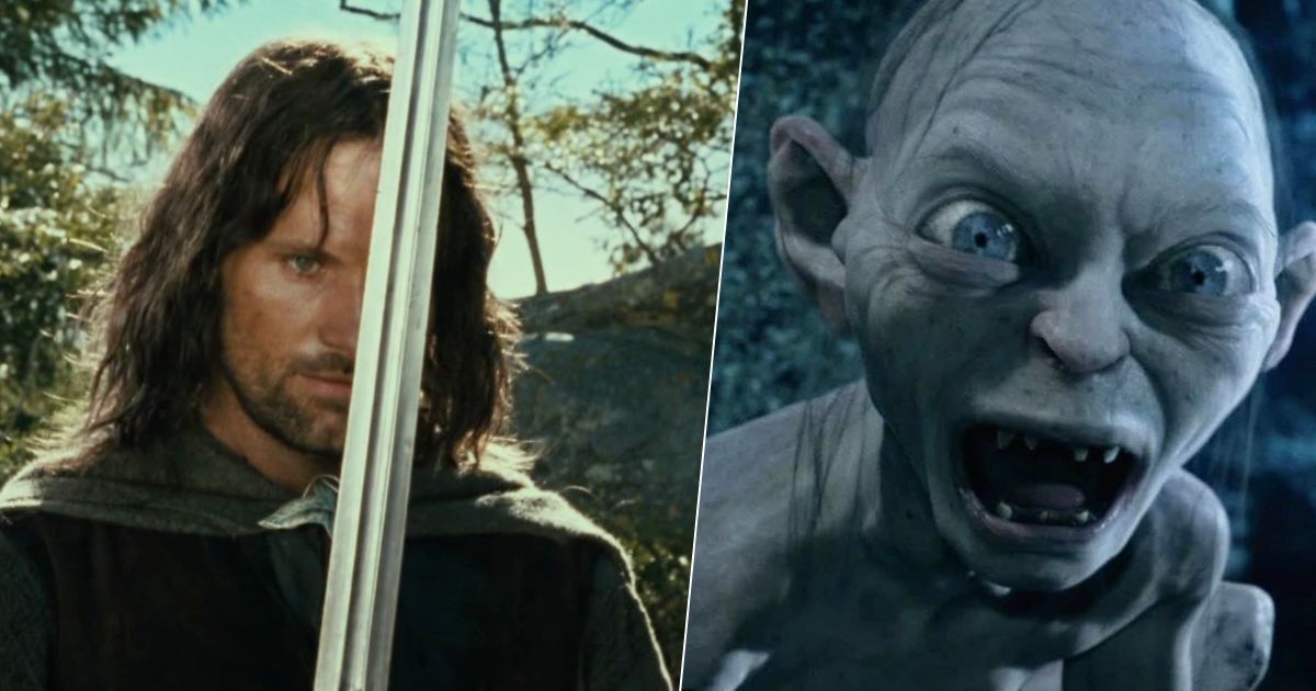 Aragorn and Gollum in The Lord of the Rings franchise