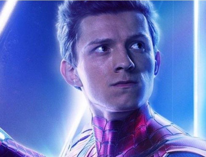 Tom Holland in the Spider-Man poster