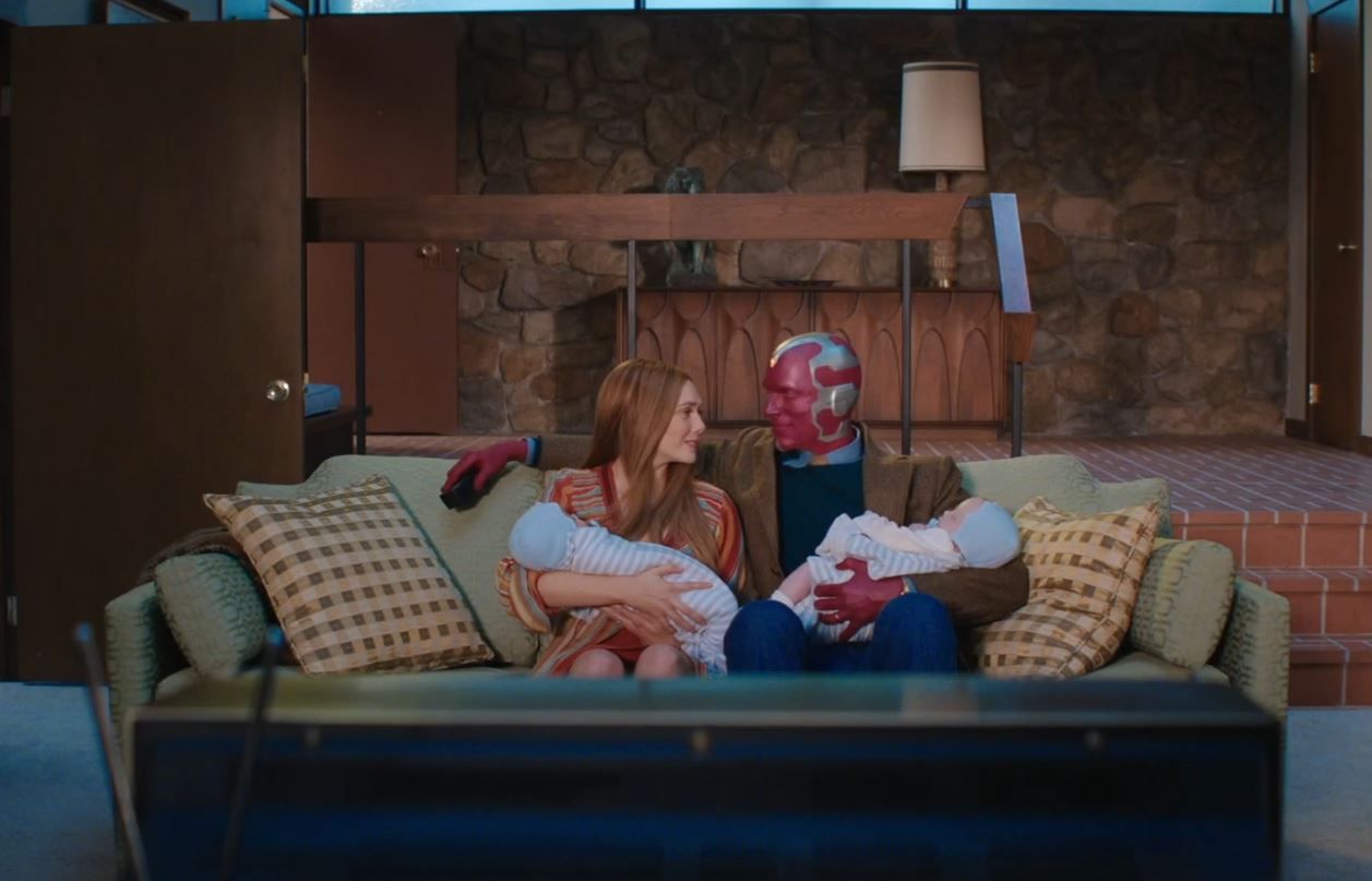 Wanda and Vision with their baby