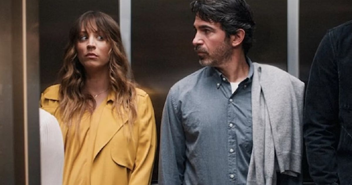 Kaley Cuoco as Ava Bartlett, Chris Messina as Nathan Bartlett in Based On A True Story