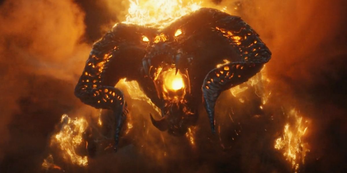 The Lord of the Rings: The Rings of Power CCXP Booth Unveils A Giant Replica of Balrog