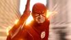 Barry Allen/The Flash running around Central City