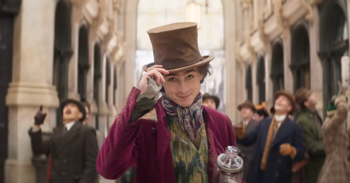 Timothee Chalamet as Willy Wonka