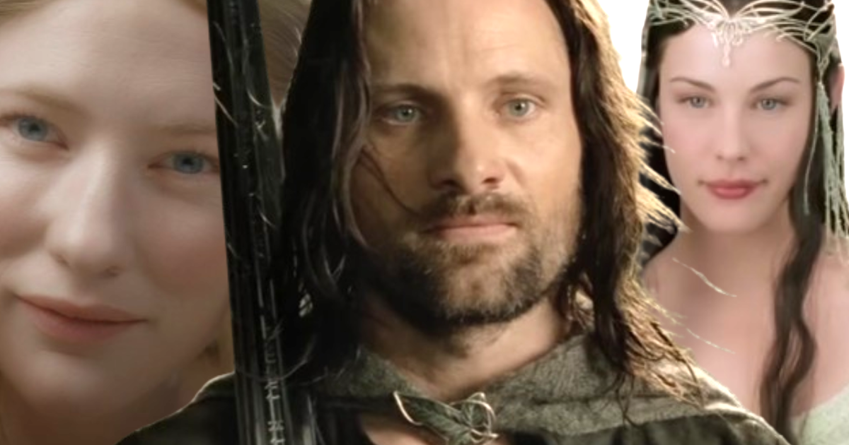 The Lord of the Rings trilogy characters Galadriel, Aragorn and Arwen