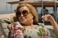 Jennifer Coolidge as Tanya McQuoid in The White Lotus: Sicily lounging