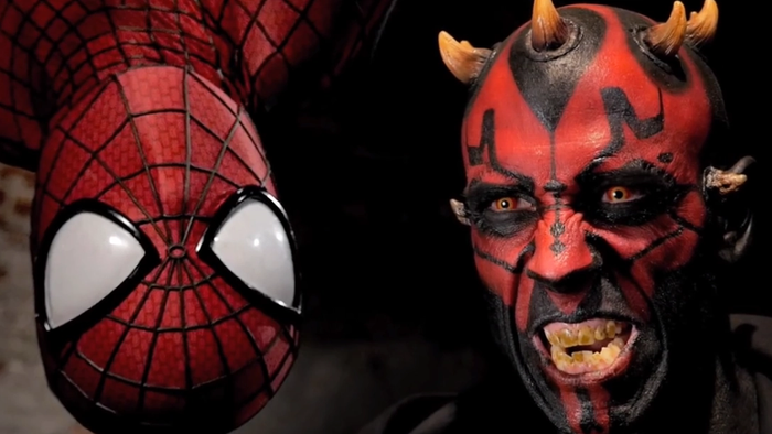 Super Power Beatdown: Spider-Man vs. Darth Maul Has A Dark Twist