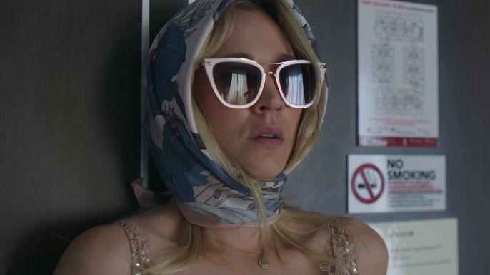 Kaley Cuoco as Cassandra "Cassie" Bowden in The Flight Attendant Season 1