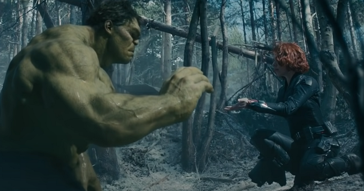 Only Black Widow can calm down the Hulk back into Bruce Banner