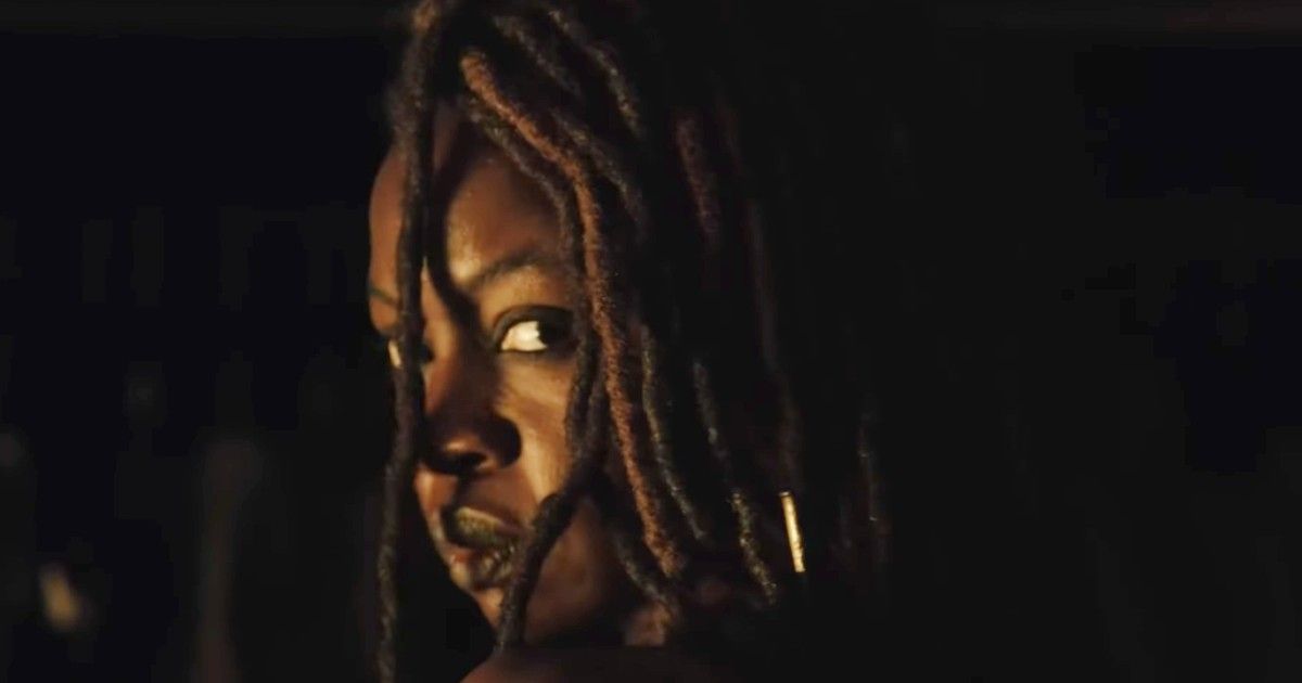 Rick Michonne scar reaction: Danai Gurira as Michonne in The Walking Dead: The Ones Who Live