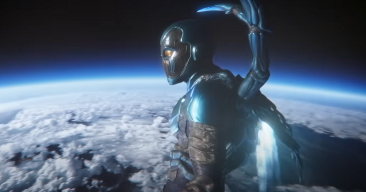 Blue Beetle in outer space