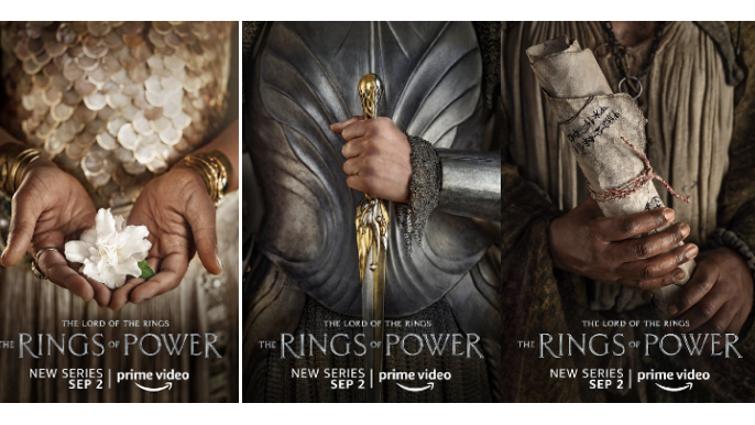 The lord of the rings: rings of power character posters 