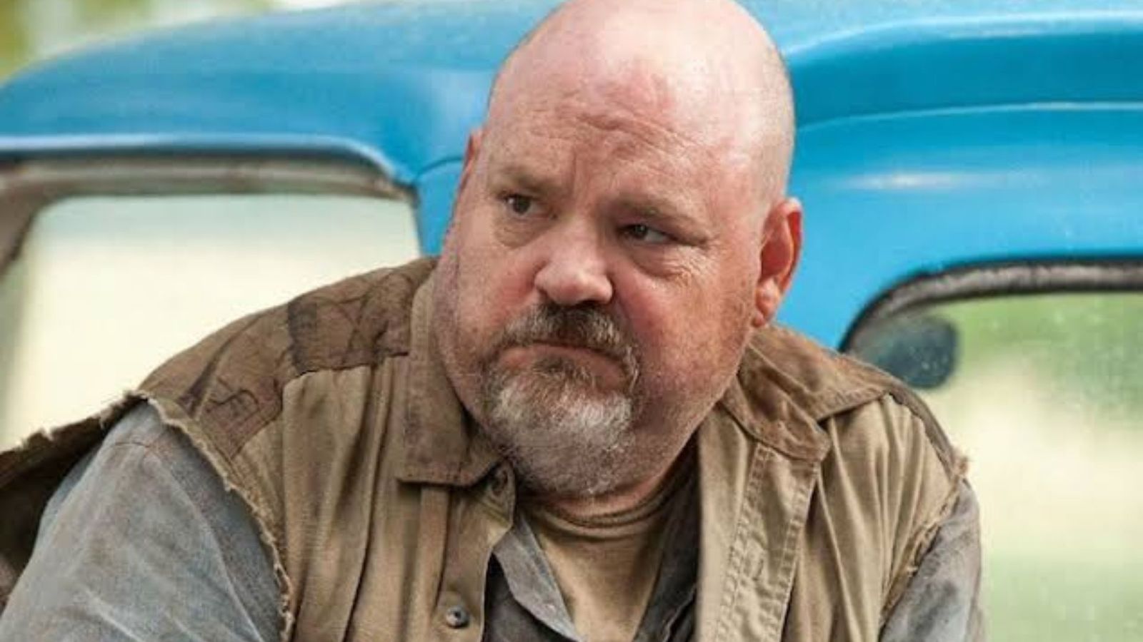 Image showing Pruitt Taylor Vince standing on front of a truck