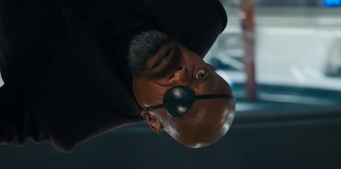 Nick Fury in outer space