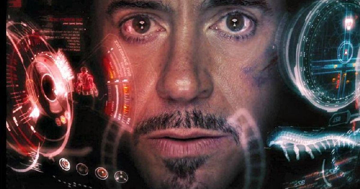 Tony Stark using JARVIS for his Iron Man suit