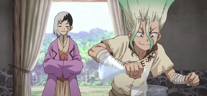 Gen and Senku in Dr. Stone