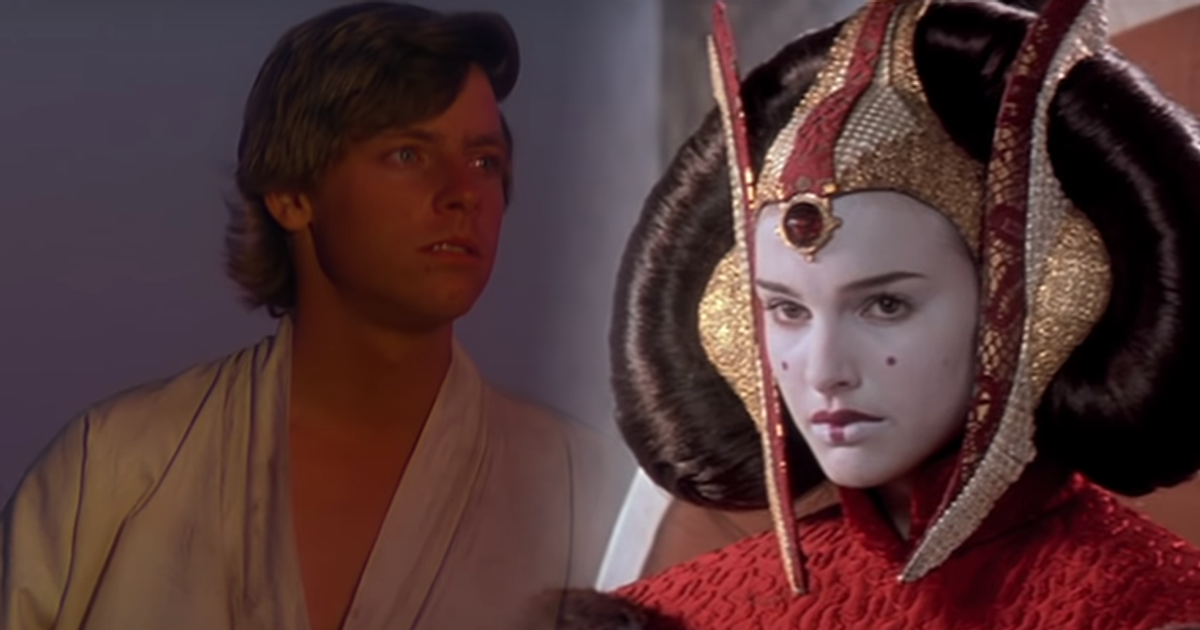 Luke Skywalker and Padme Amidala