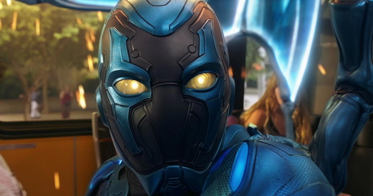 Watch DC's 'Blue Beetle' blast into space in epic 1st…