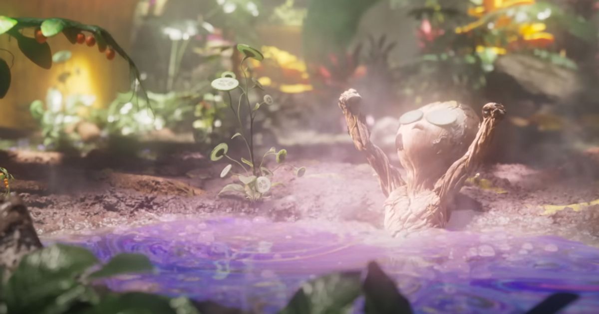 Baby Groot Enjoys His Spa Day in New I Am Groot Photo