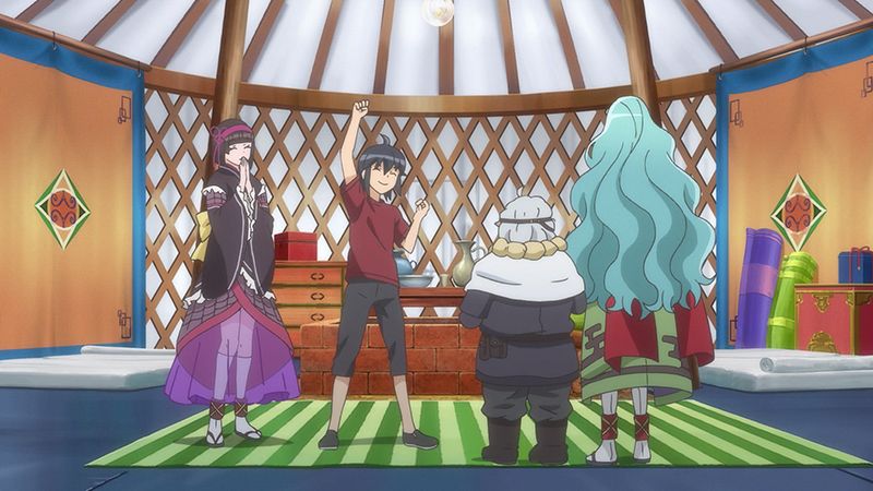 Mio, Makoto, Beren, and Tomoe in Episode 3 of Tsukimichi: Moonlit Fantasy. Photo from C2C.