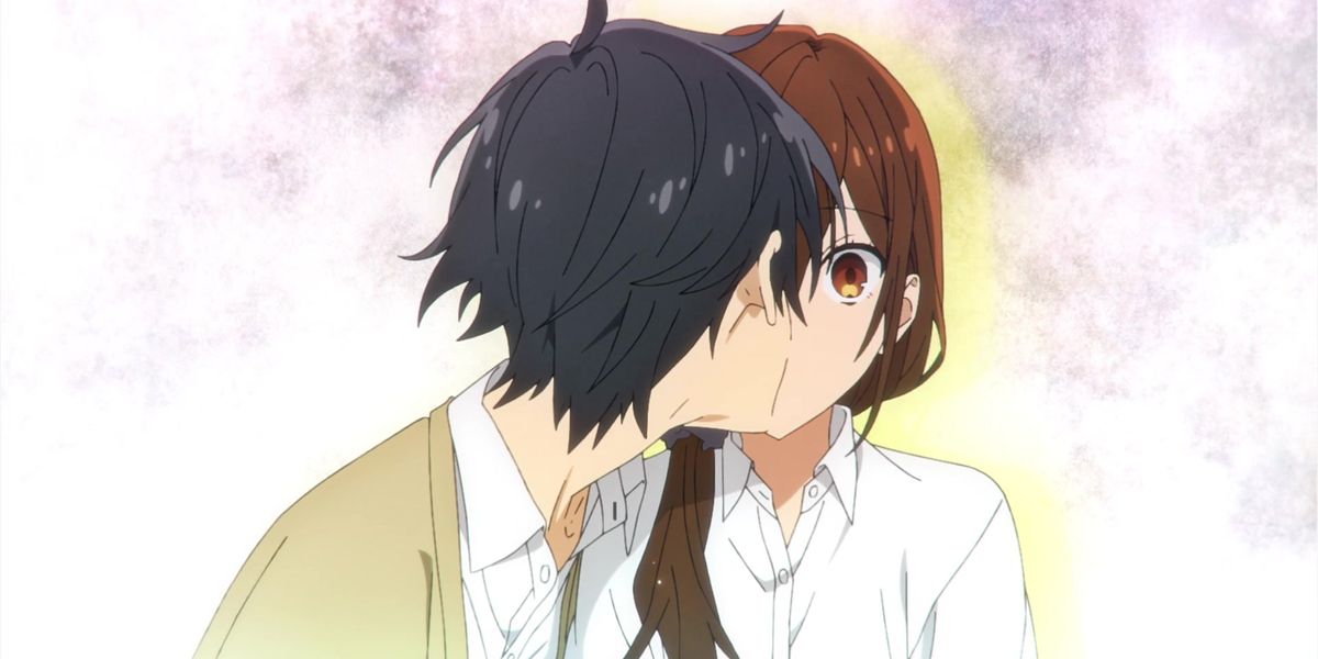 Izumi Miyamura kissing Kyoko Hori.