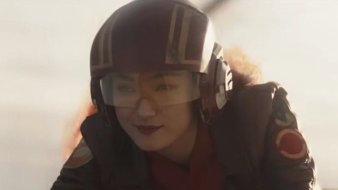 Natasha Liu Bordizzo as Sabine Wren in Star Wars: Ahsoka