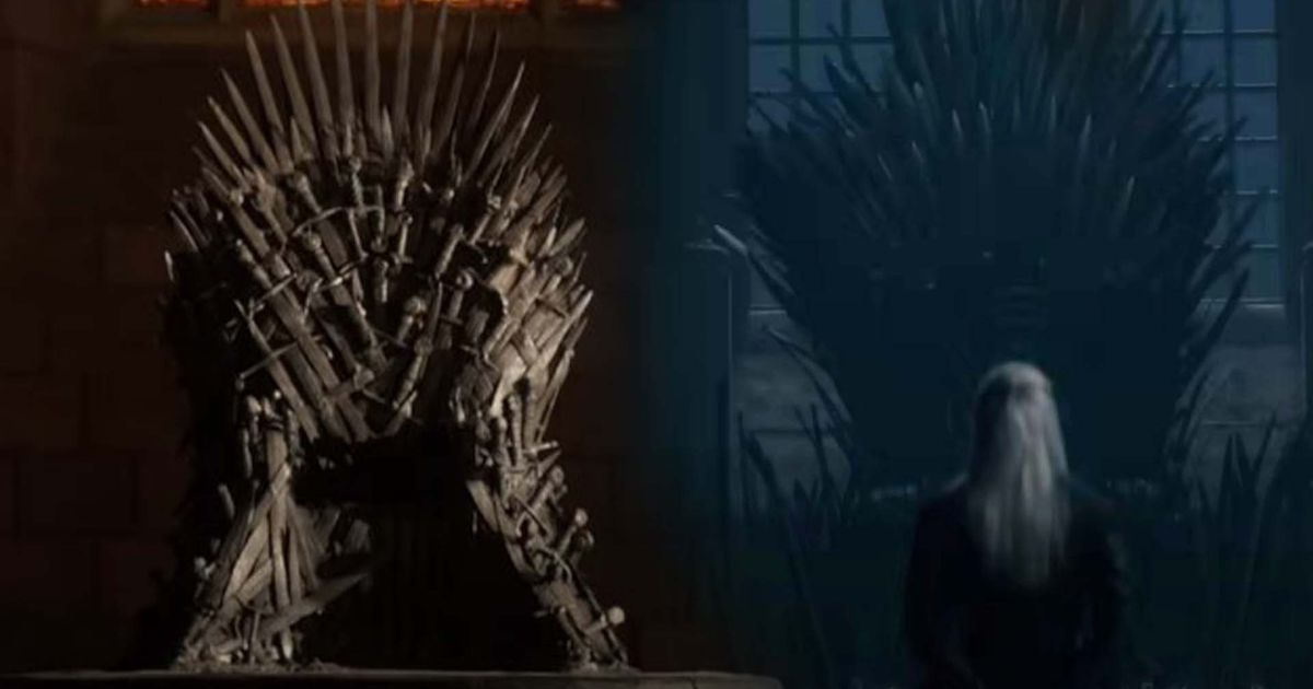 The Iron Throne in GOT and HOTD
