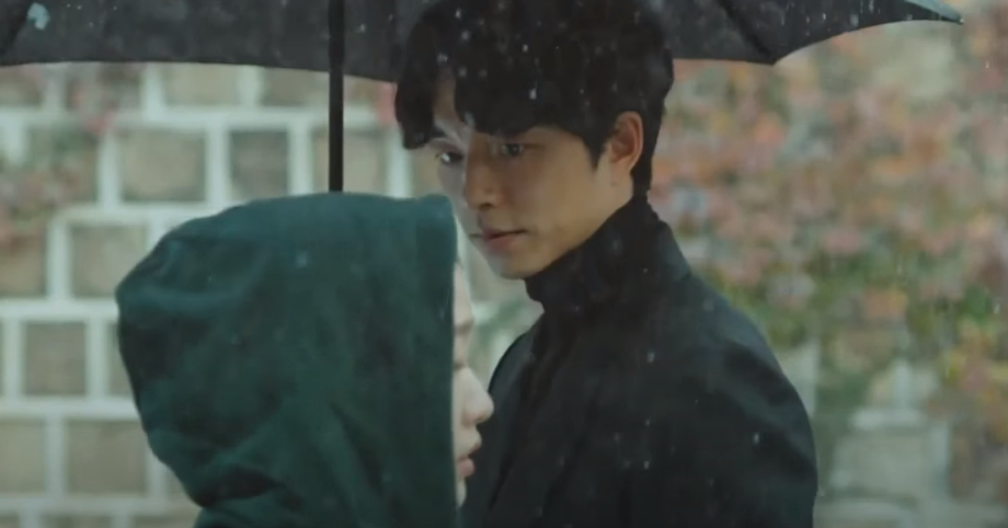 The Goblin meets his wife in the rain