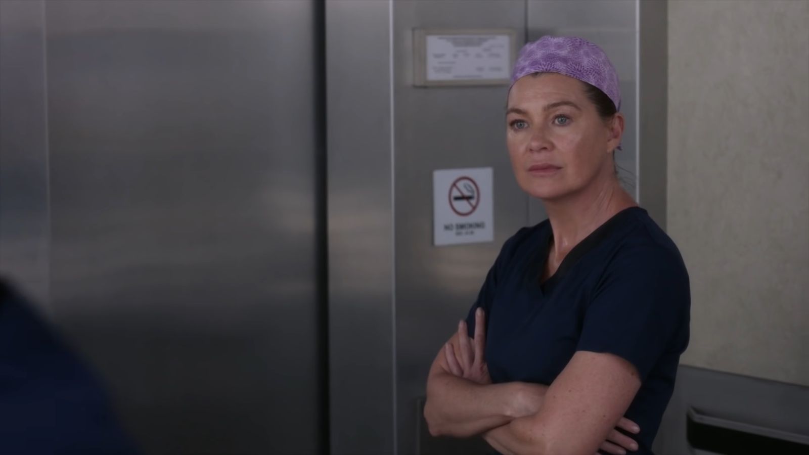 Ellen Pompeo as Dr. Meredith Grey in Grey's Anatomy