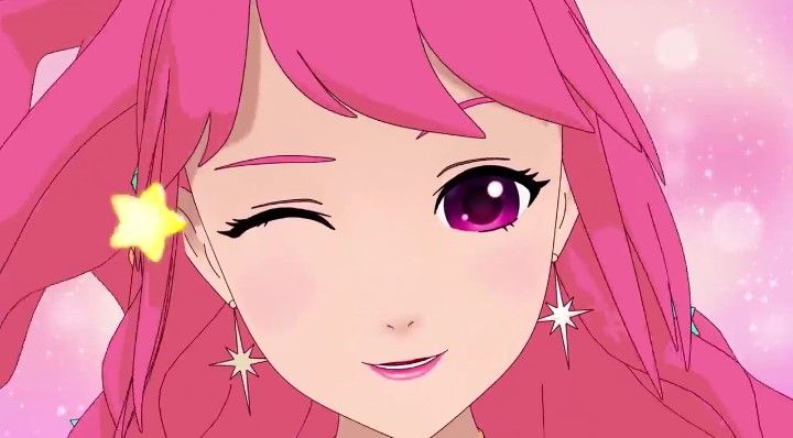 Anime Girl: Tranquil Beauty Amidst Galaxy and Fireflies | AI Art Generator  | Easy-Peasy.AI