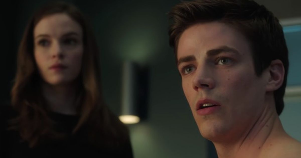 Grant Gustin as Flash, Danielle Panabaker as Killer Frost in The Flash