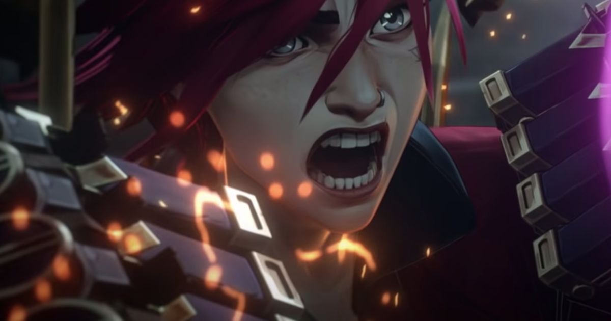 Vi in her iconic League of Legends weapon