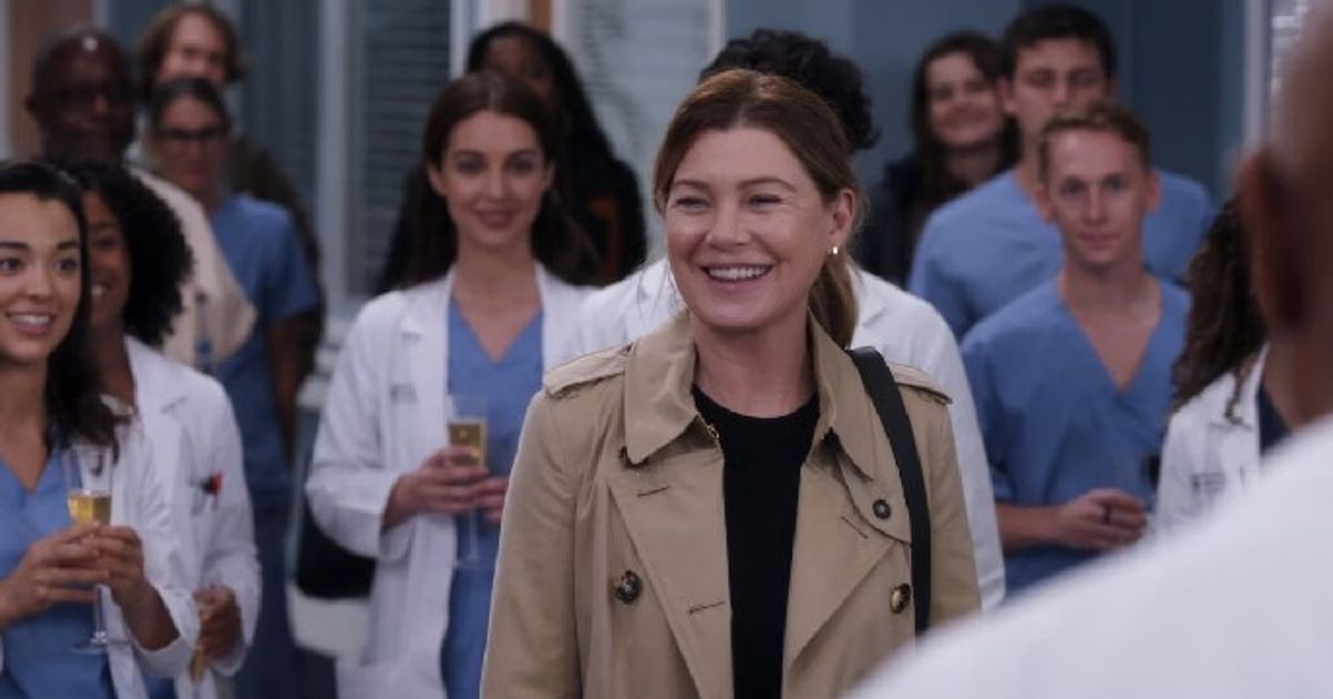 Ellen Pompeo as Meredith Grey on Grey's Anatomy Season 19