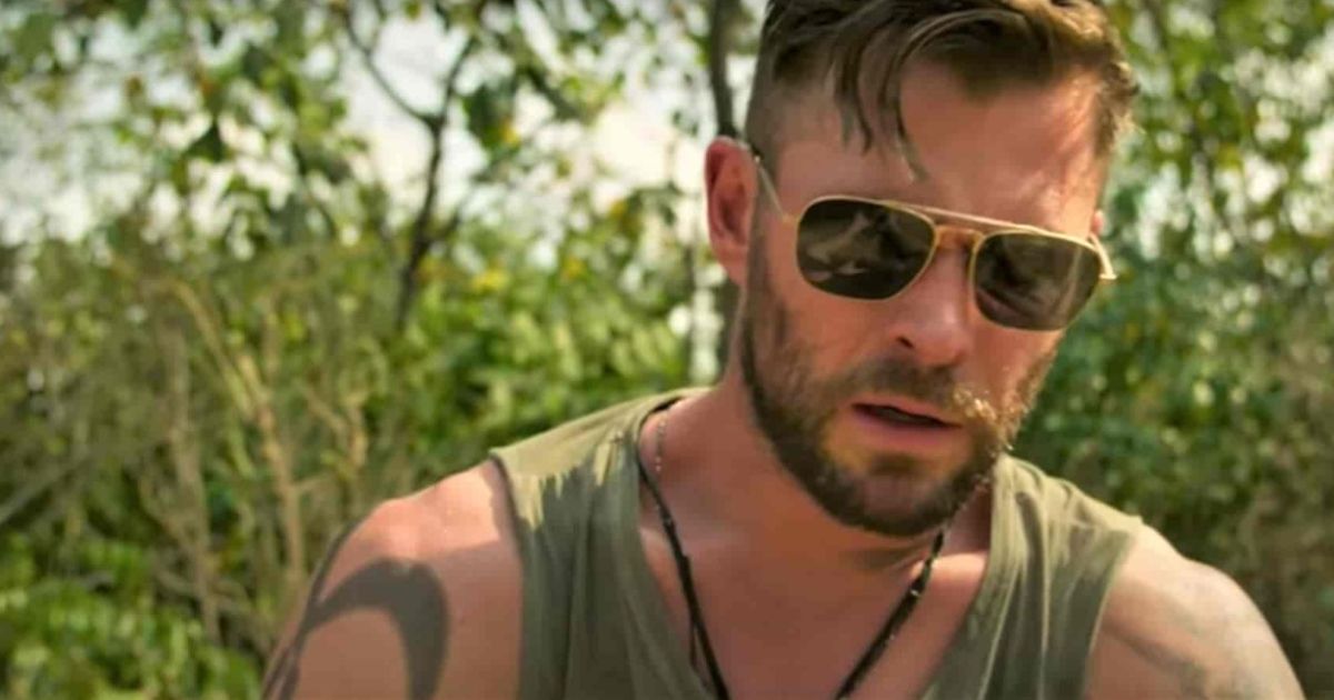Chris Hemsworth as Tyler Rake in Extraction
