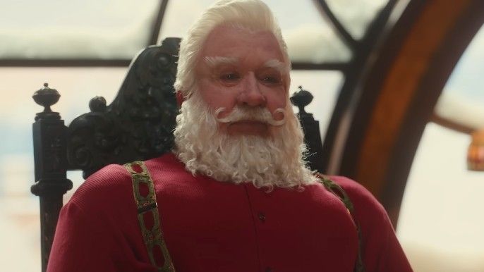 Tim Allen as Scott Calvin/Santa Clause in The Santa Clauses