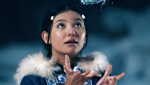 The live-action Katara in the Netflix series