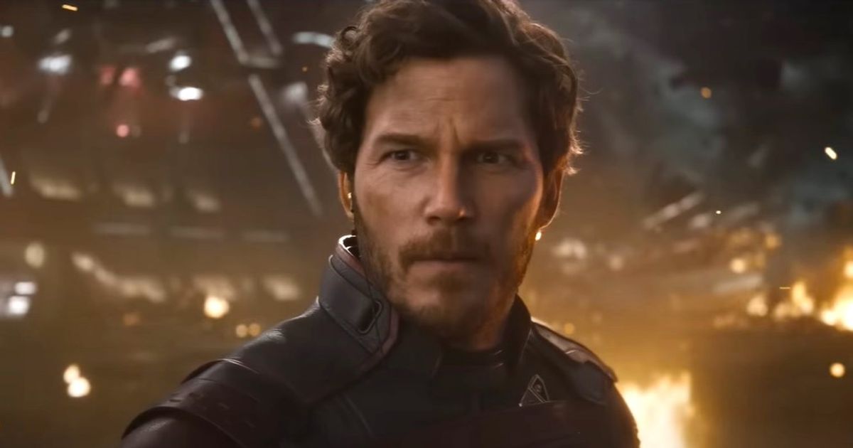 Star-Lord looking at something