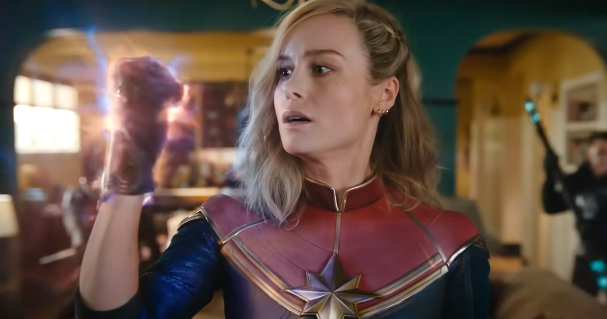 Captain Marvel using her powers in The Marvels