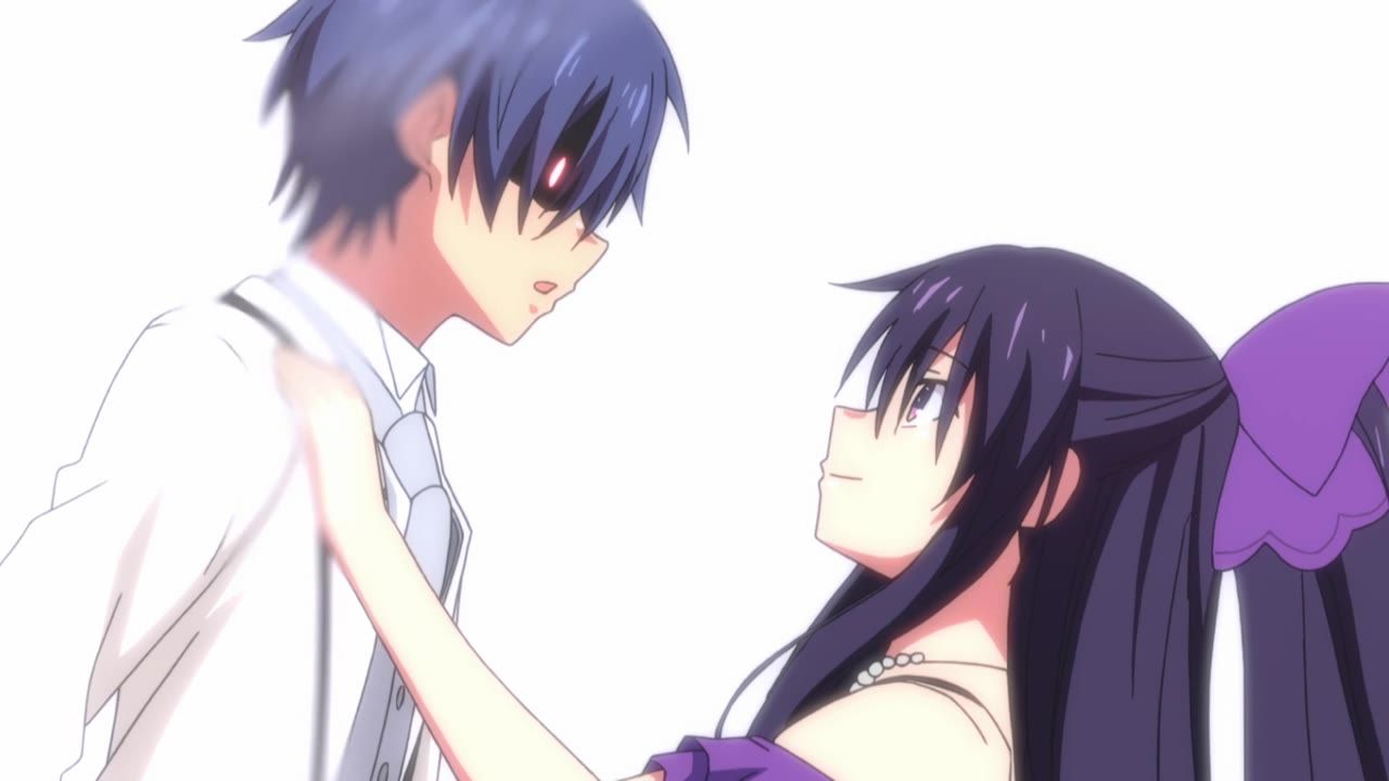 Do Tohka and Shido End Up Together in Date A Live?: Tohka smiling at a Shido gone berserk
