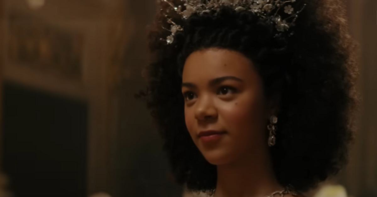 India Ria Amarteifio as young Queen Charlotte in Queen Charlotte: A Bridgerton Story