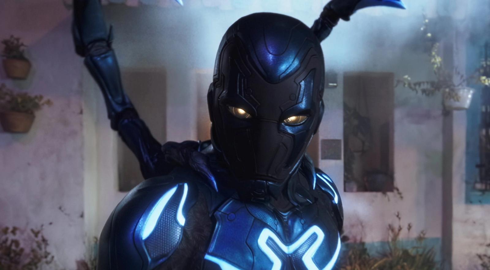 DC's newest hero comes with a blue Scarab suit
