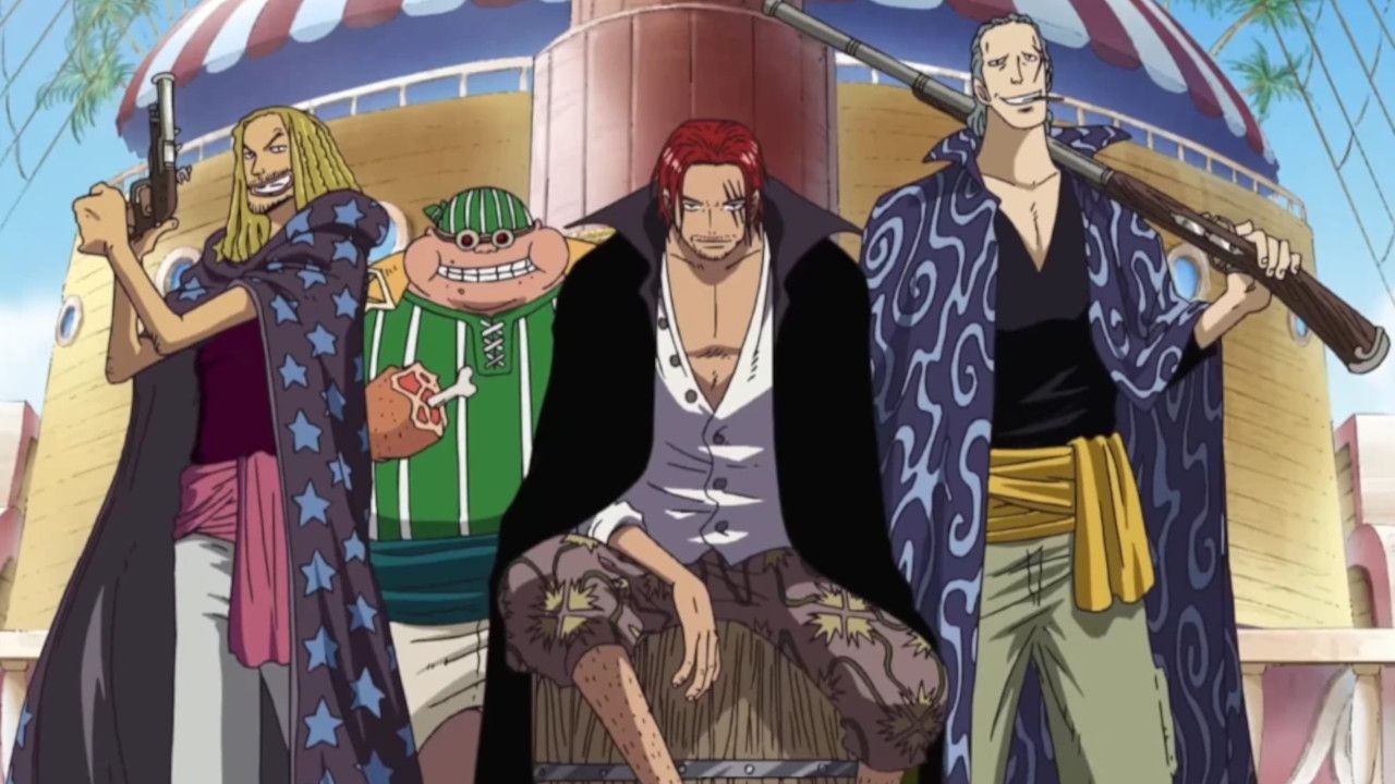 One Piece Film Red Reveals Shanks and the Red Hair Pirates Abilities