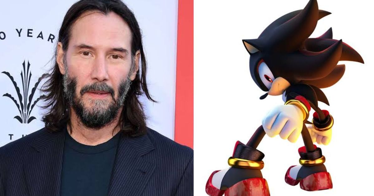 Image showing Keanu Reeves and Shadow the Hedgehog 