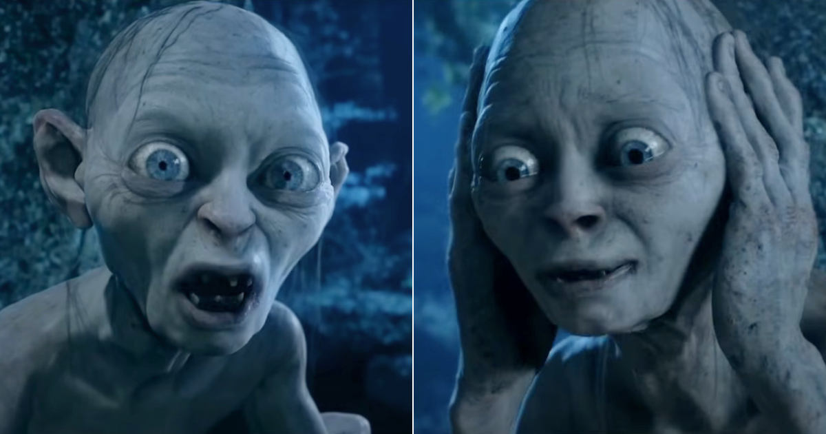 Gollum and Sméagol in the Lord of the Rings trilogy