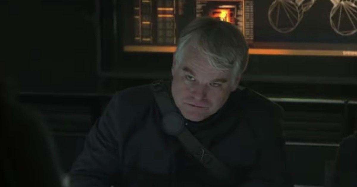 Philip Seymour Hoffman as Plutarch Heavensbee in The Hunger Games: Mockingjay