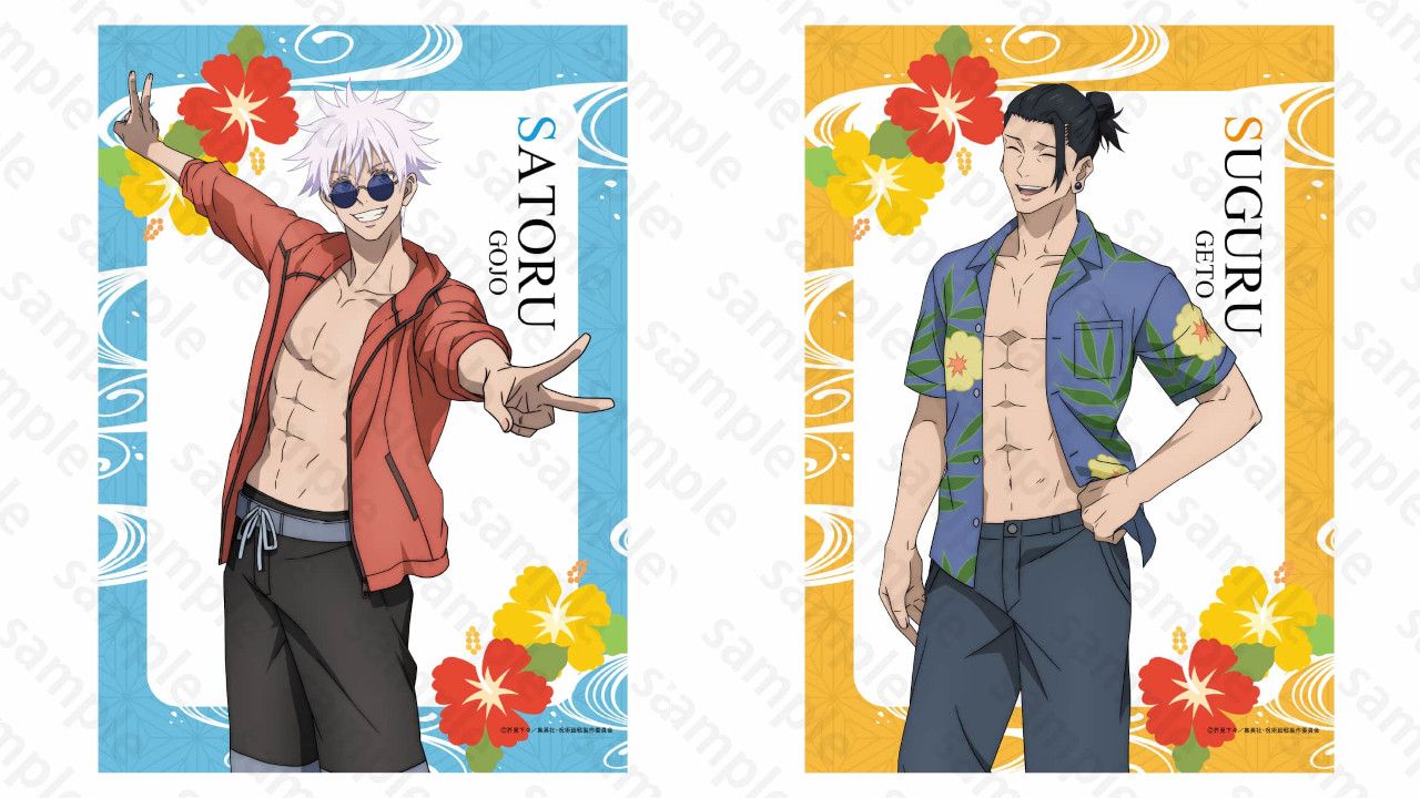 Jujutsu Kaisen's Gojo and Geto Don Beachwear in New Summer-Themed Merch