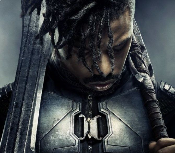 Michael B. Jordan as Killmonger in Black Panther