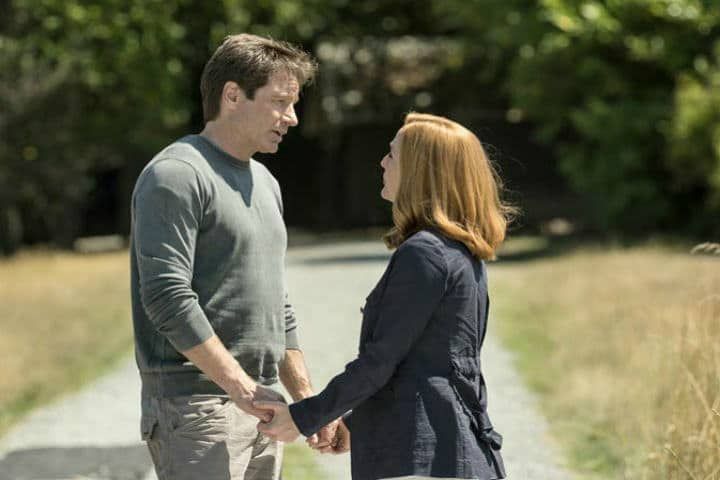 David Duchovny as Fox Mulder with Anderson's Scully 