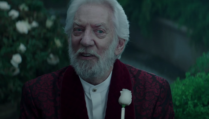 The Hunger Games Donald Sutherland as President Snow