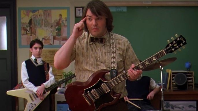 Jack Black as Dewey Finn in School of Rock